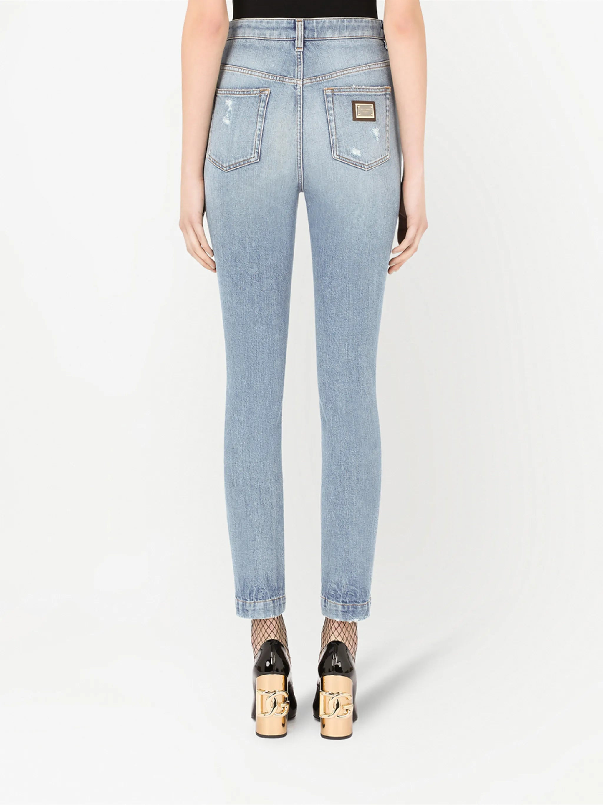 Audrey distressed skinny jeans - 4