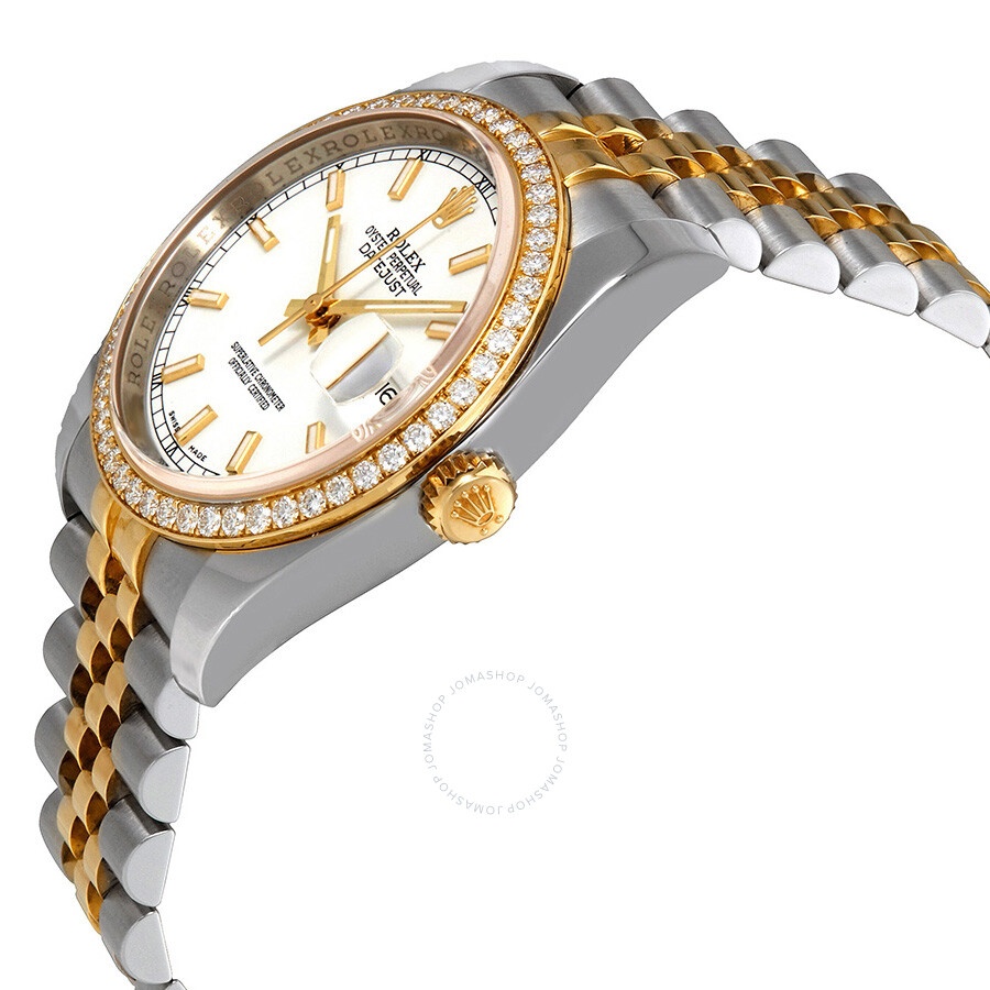 Rolex Oyster Perpetual Datejust 36 White Dial Stainless Steel and 18K Yellow Gold Jubilee Bracelet A - 2