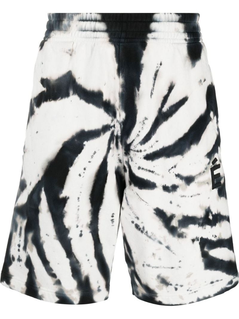 tie-dye organic-cotton shorts - 1