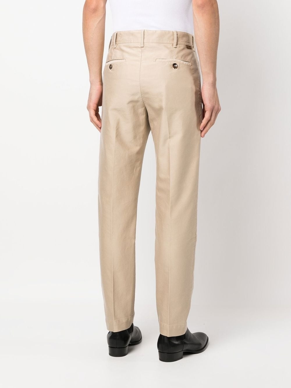 tapered cotton trousers - 4