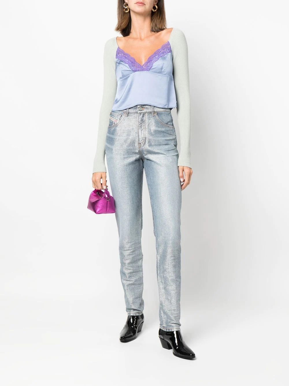 high-rise slim-fit jeans - 2