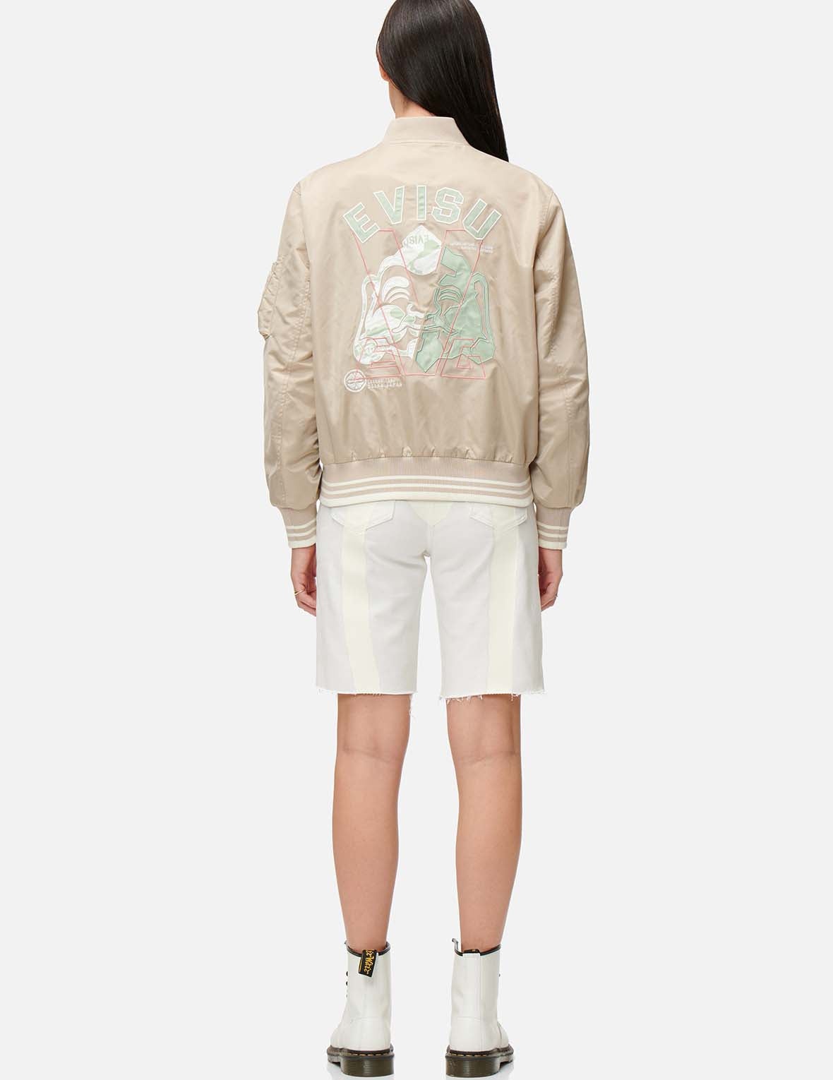 Patched Seagull and Godhead Bomber Jacket - 5