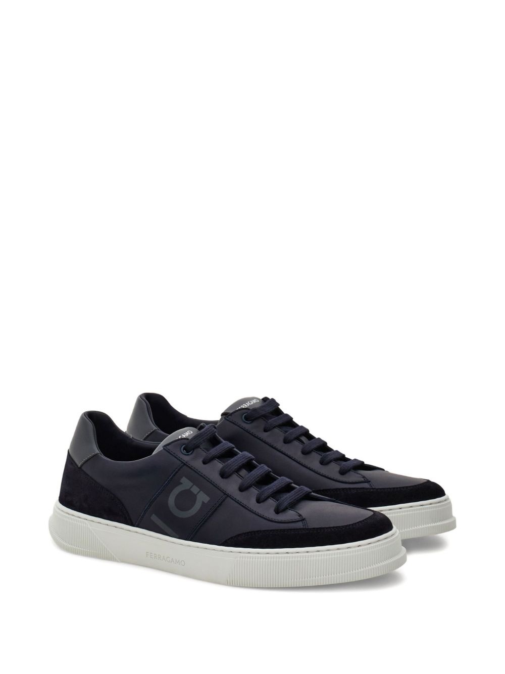 Alaska Gancio suede panelled lace-up sneakers - 2