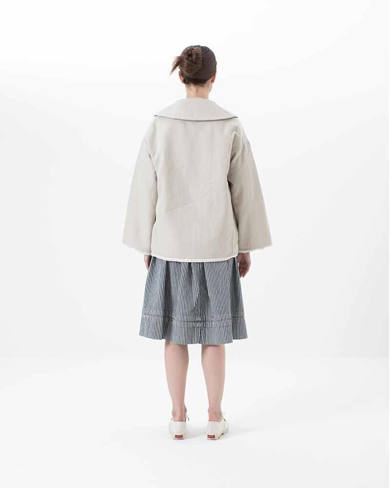 MINIE JKT W (MAWATA SILK) IVORY - 3