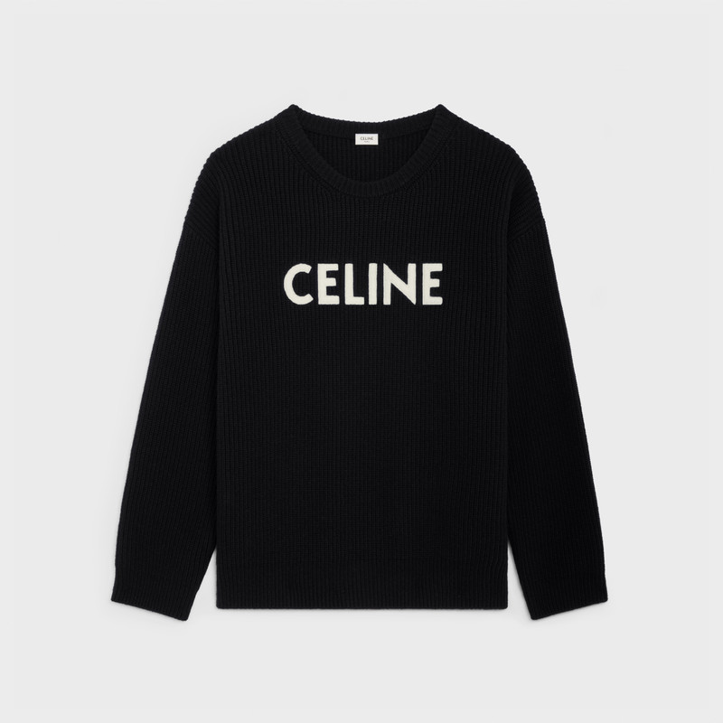 OVERSIZED CELINE SWEATER IN RIBBED WOOL 1
