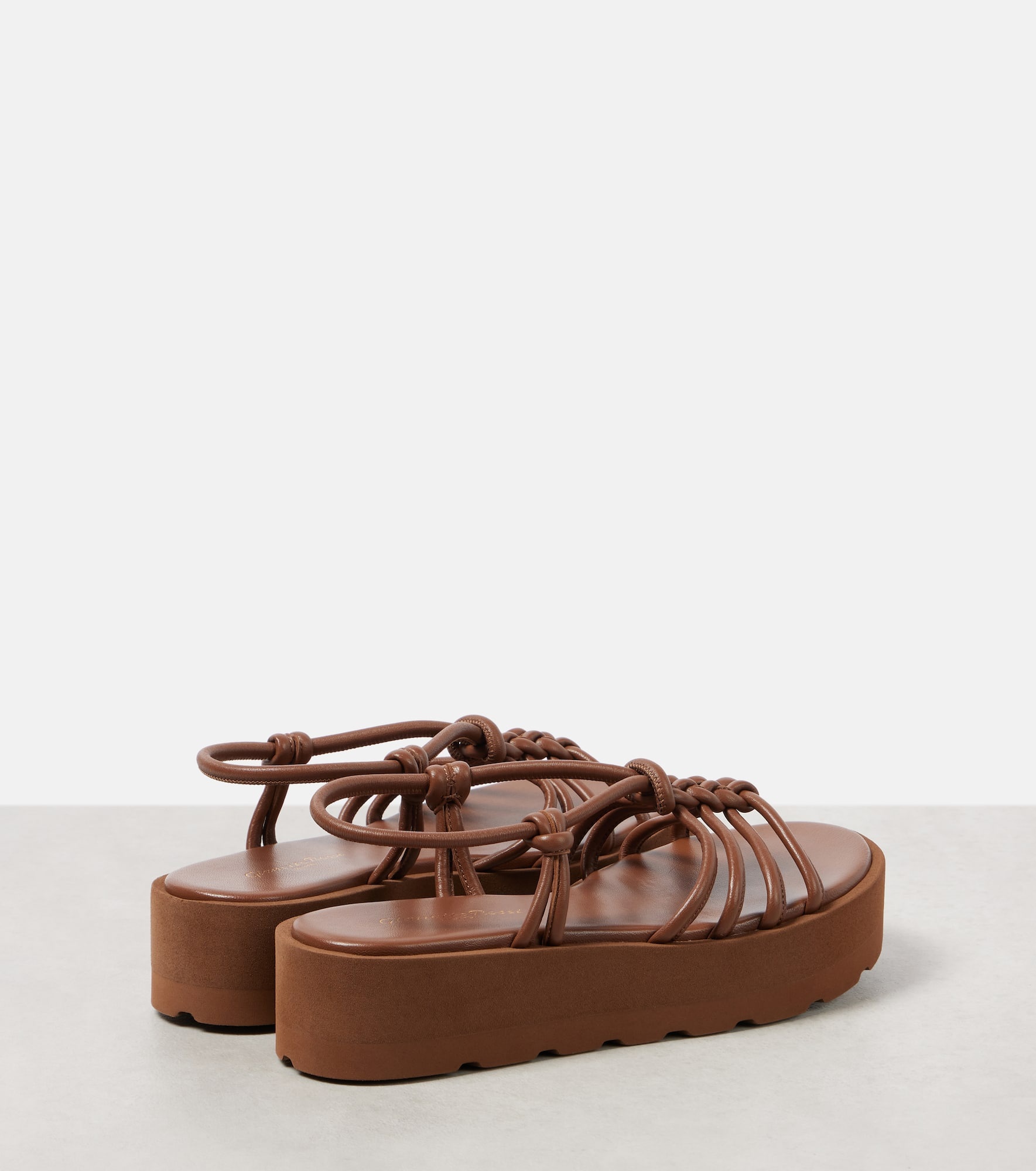 Hebe leather platform sandals - 2