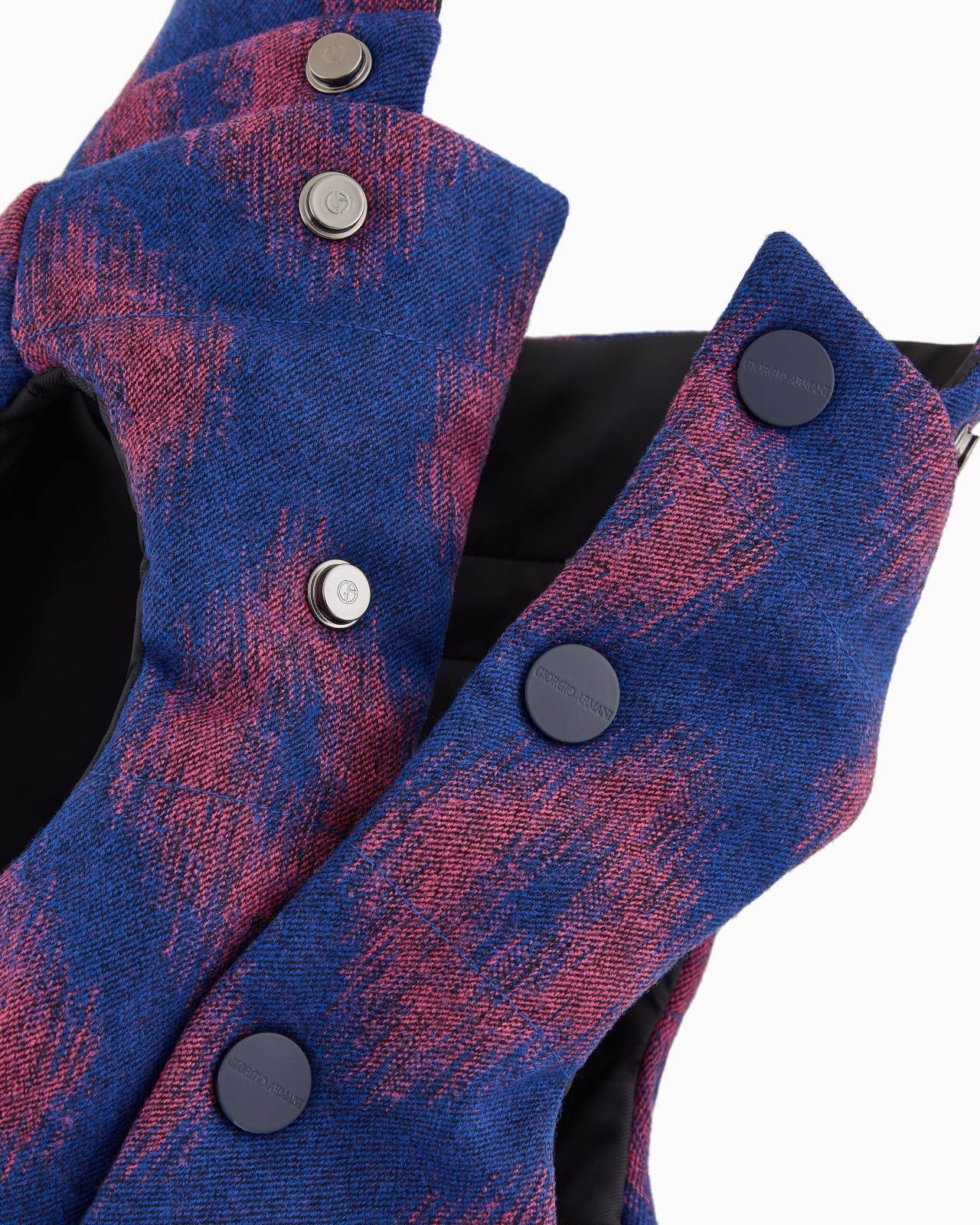 Poldo x Giorgio Armani Ikat jacquard flannel coat - 7