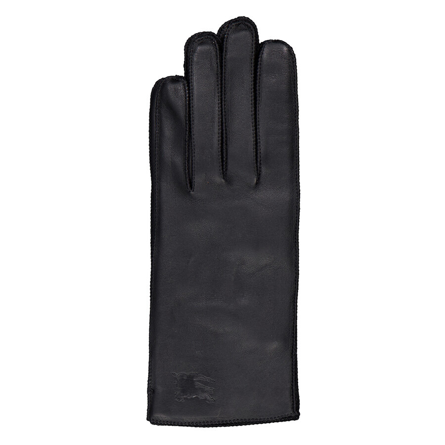 Burberry EKD Debossed Leather Gloves - 4