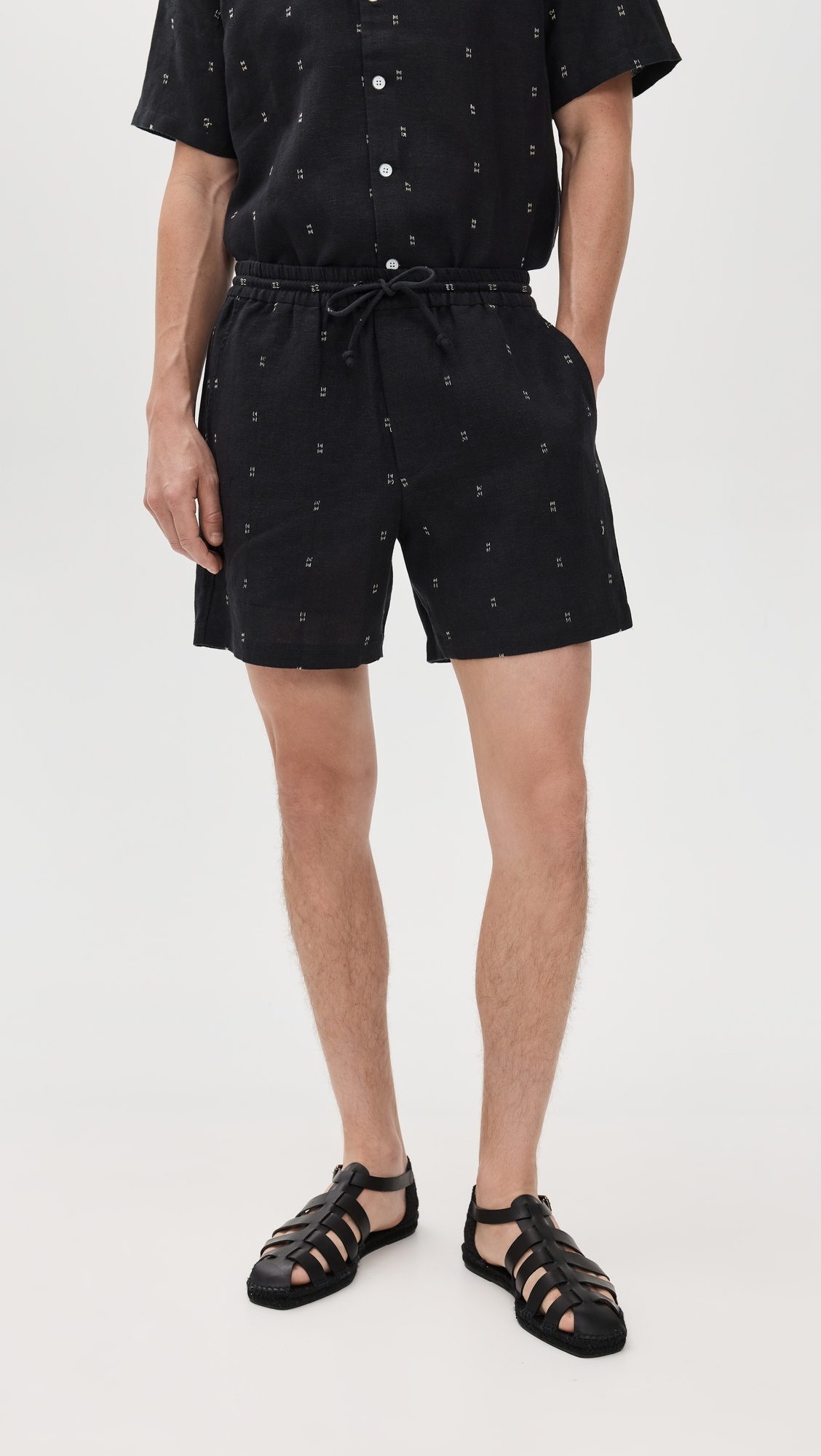 Marc Embroidered Shorts 6.25" - 1