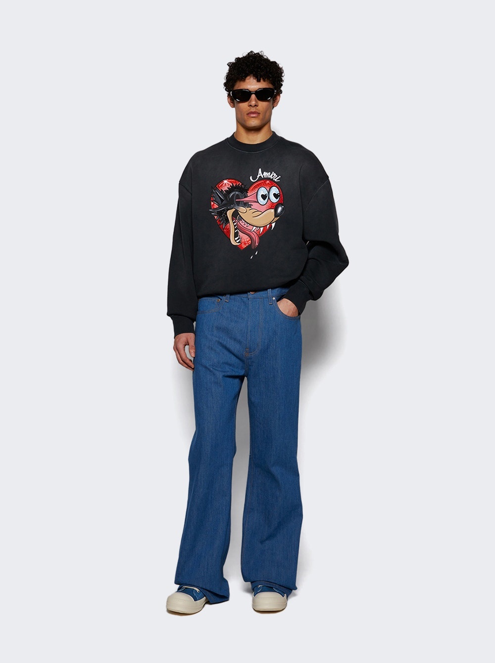 Creased Flare Pant Retro Indigo - 5