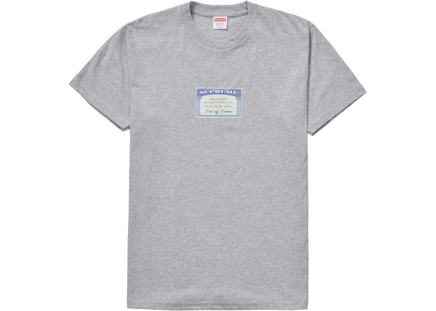 Supreme Social Tee Heather Grey - 1