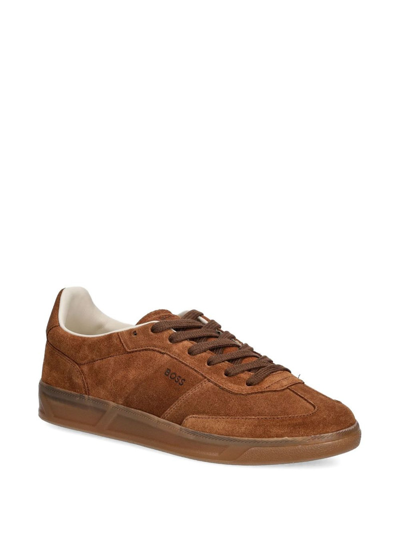 BOSS logo-detail suede sneakers outlook