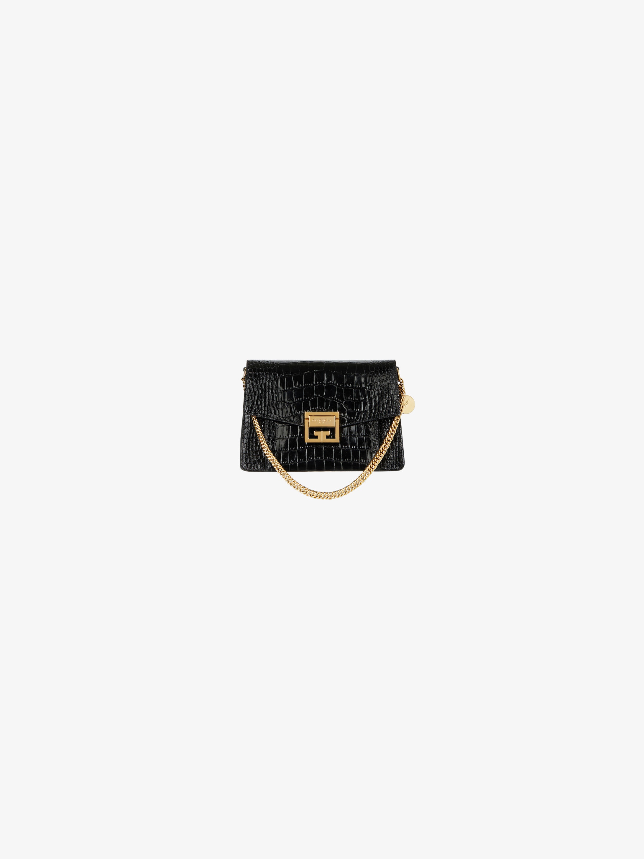 Small GV3 bag in crocodile effect leather - 5