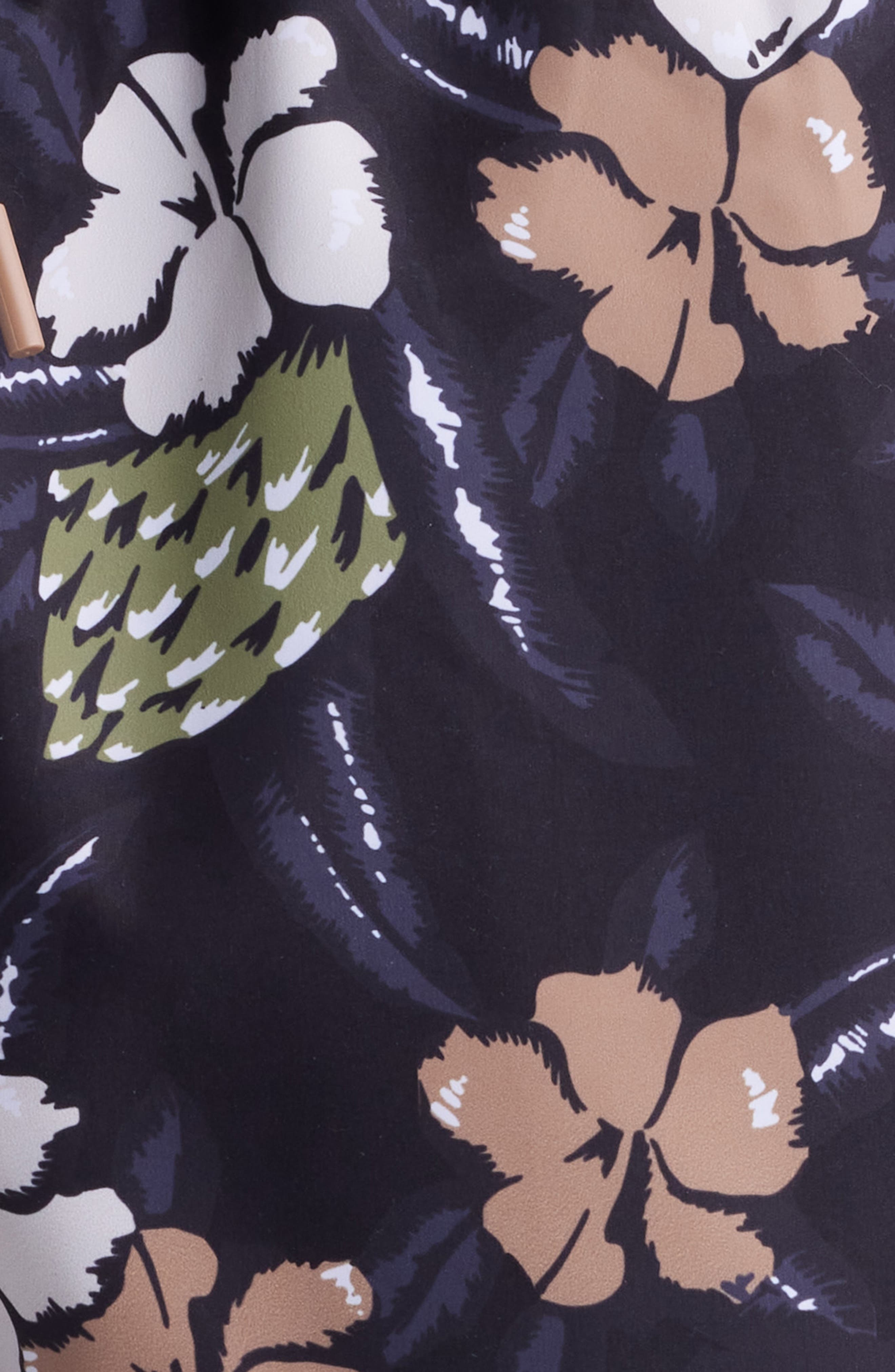 BOSS Piranha Floral Swim Trunks in Black at Nordstrom - 5