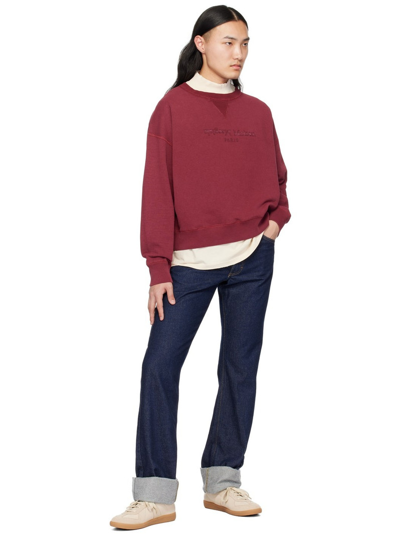 Maison Margiela Red Reverse Sweatshirt outlook
