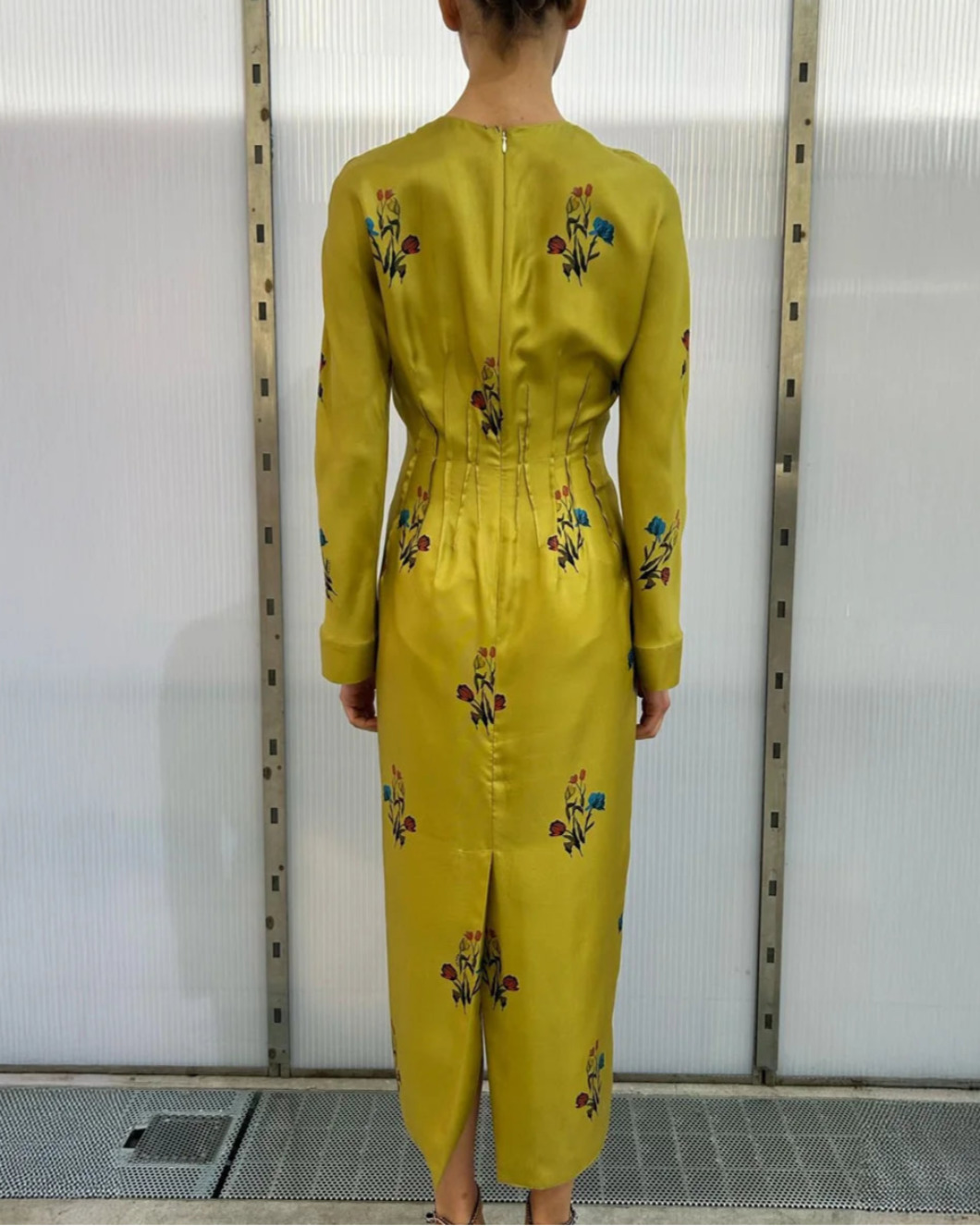 TULIP SILK TWILL PRINTED DRESS - 3