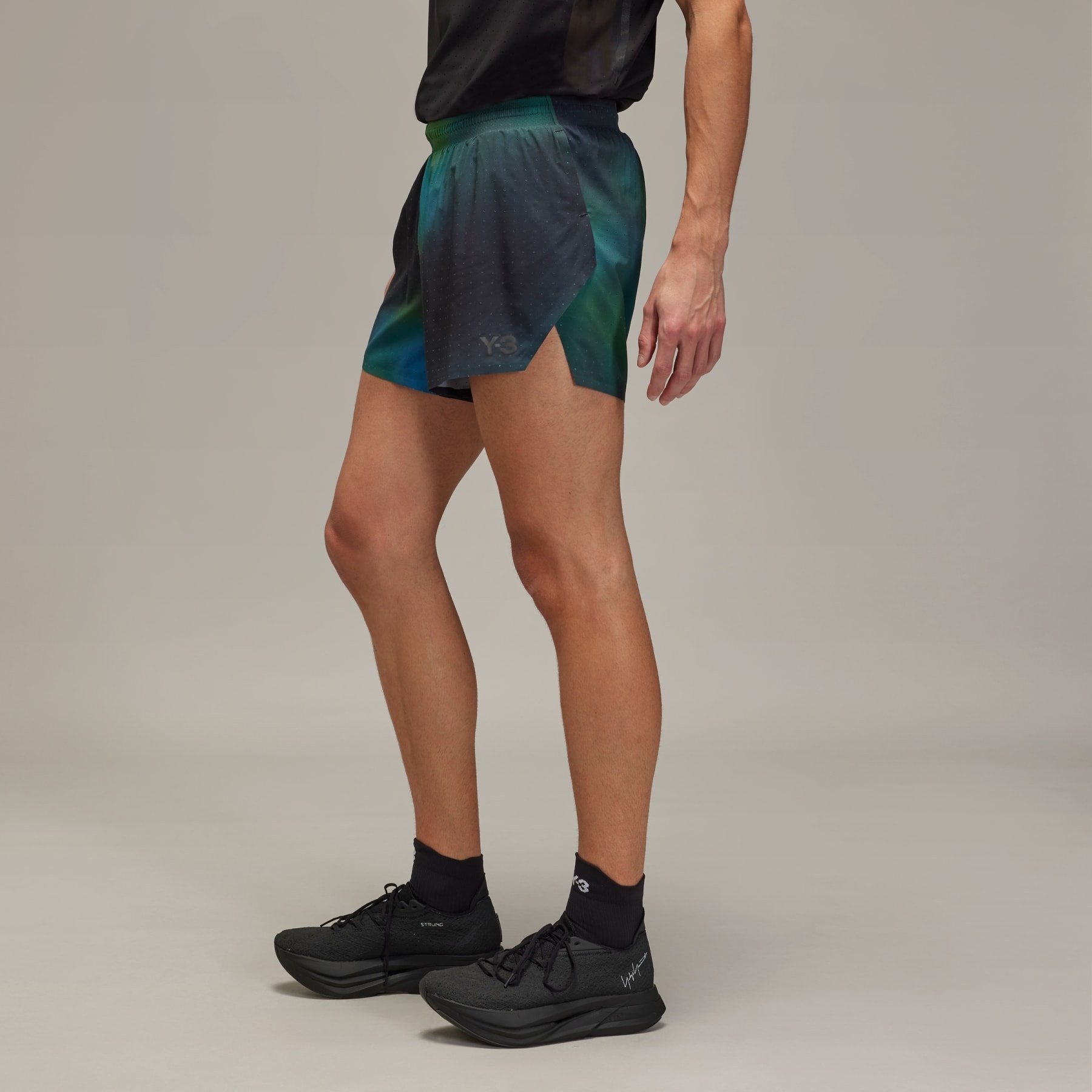 Y-3 Allover Print Running Shorts - 4