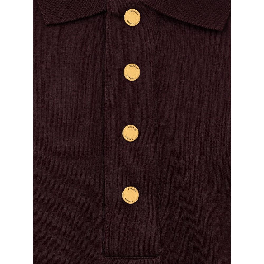 Dunhill - Bordeaux Cashmere Polo Shirt - 3
