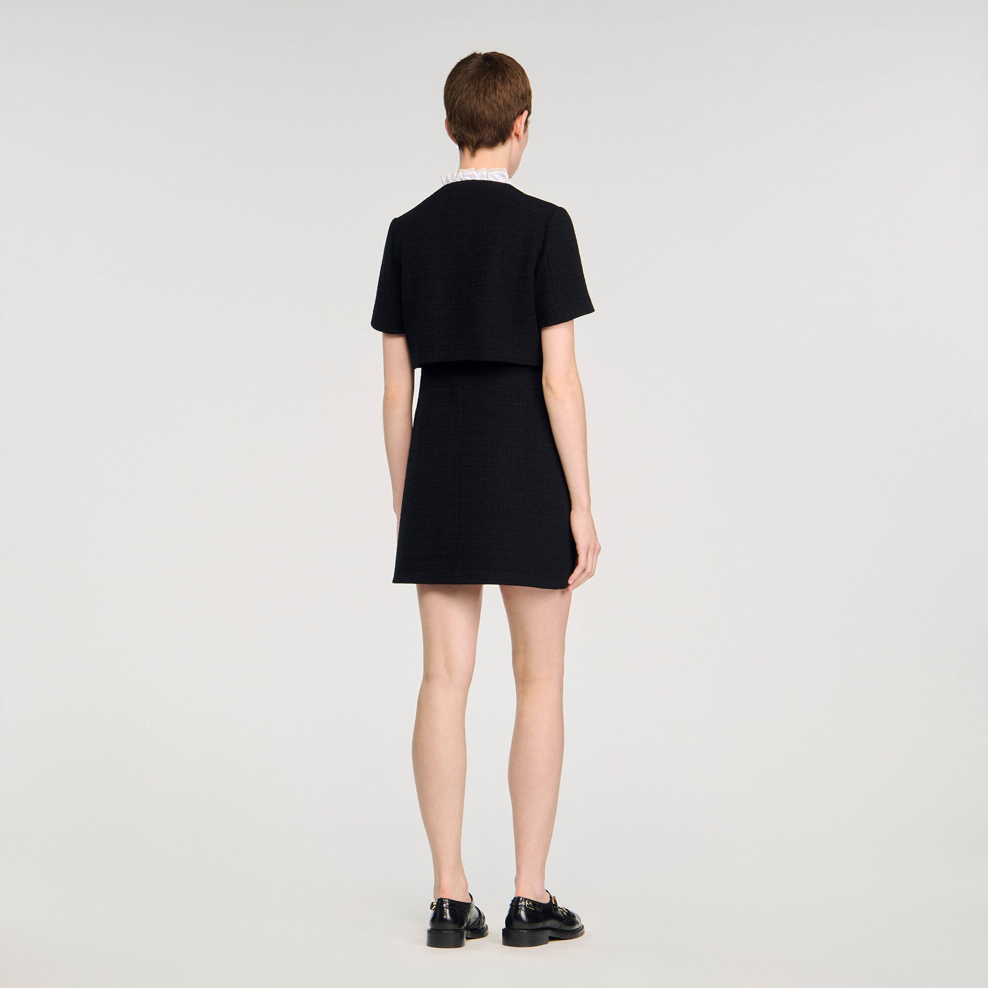 MINI DRESS WITH DETACHABLE COLLAR - 5