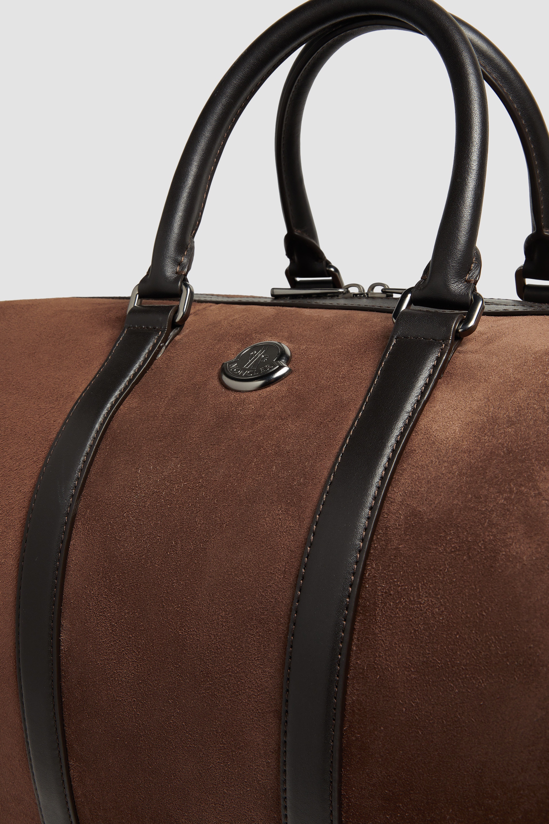 Tech Suede Leather-Trimmed Duffle Bag - 6
