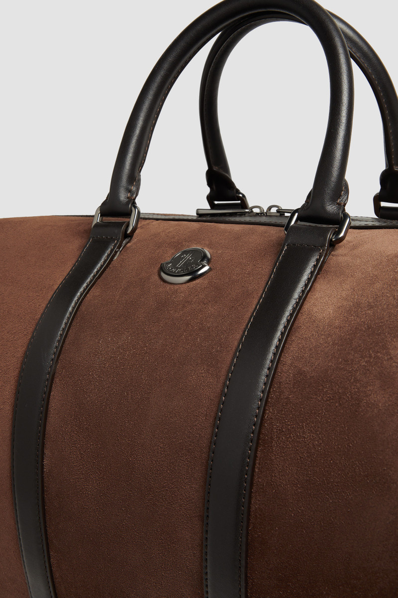 Tech Suede Leather-Trimmed Duffle Bag 6