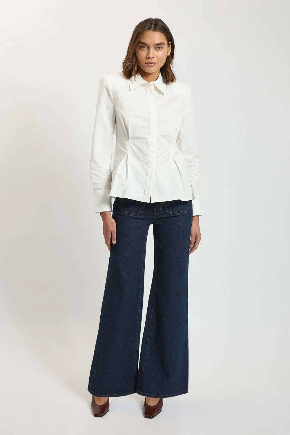 Harper's Bazaar Denim Straight Leg Pocket Jean - 1