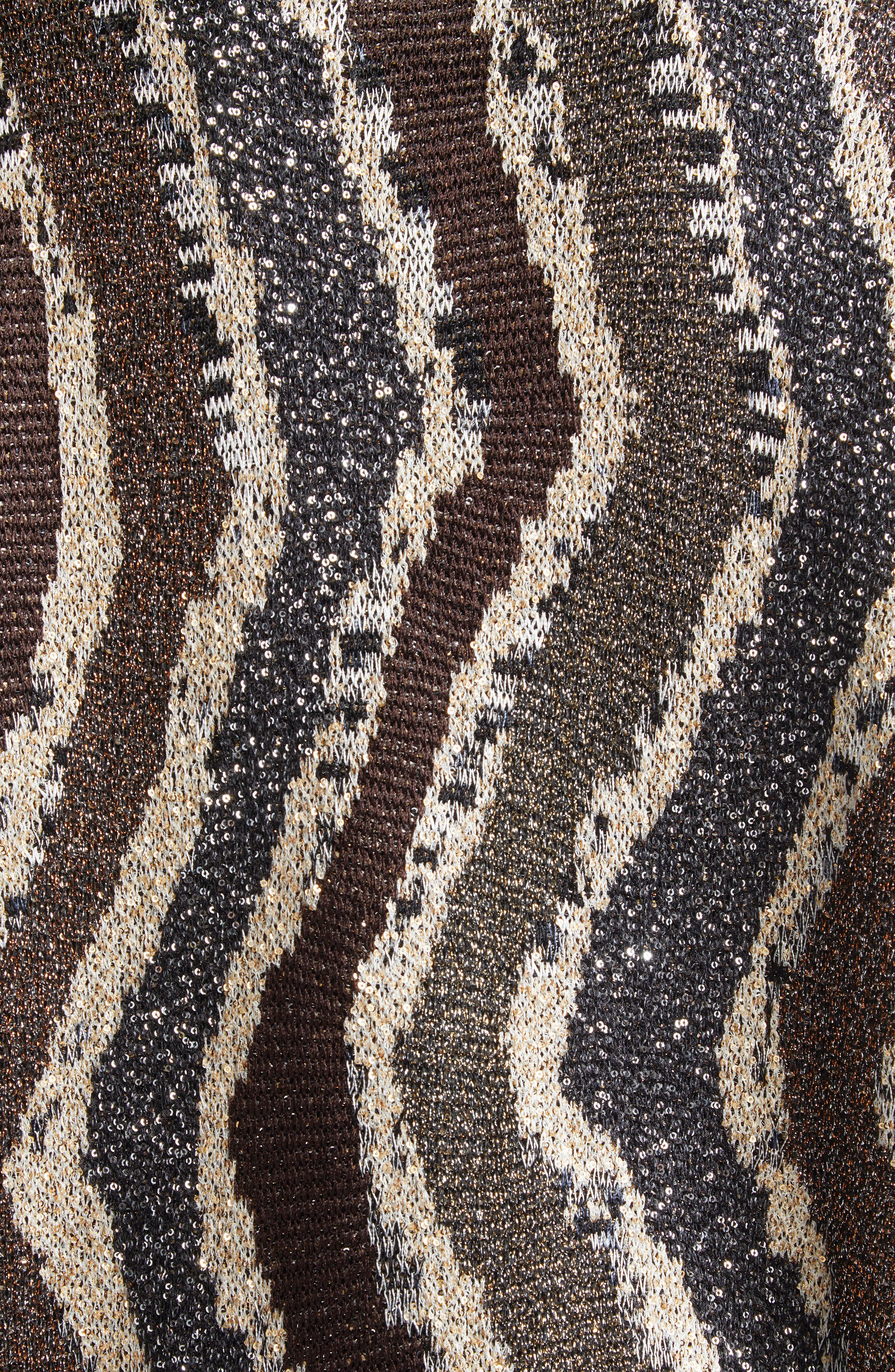 Missoni Stripe Metallic Cardigan in Brown Tones Stripes at Nordstrom - 6