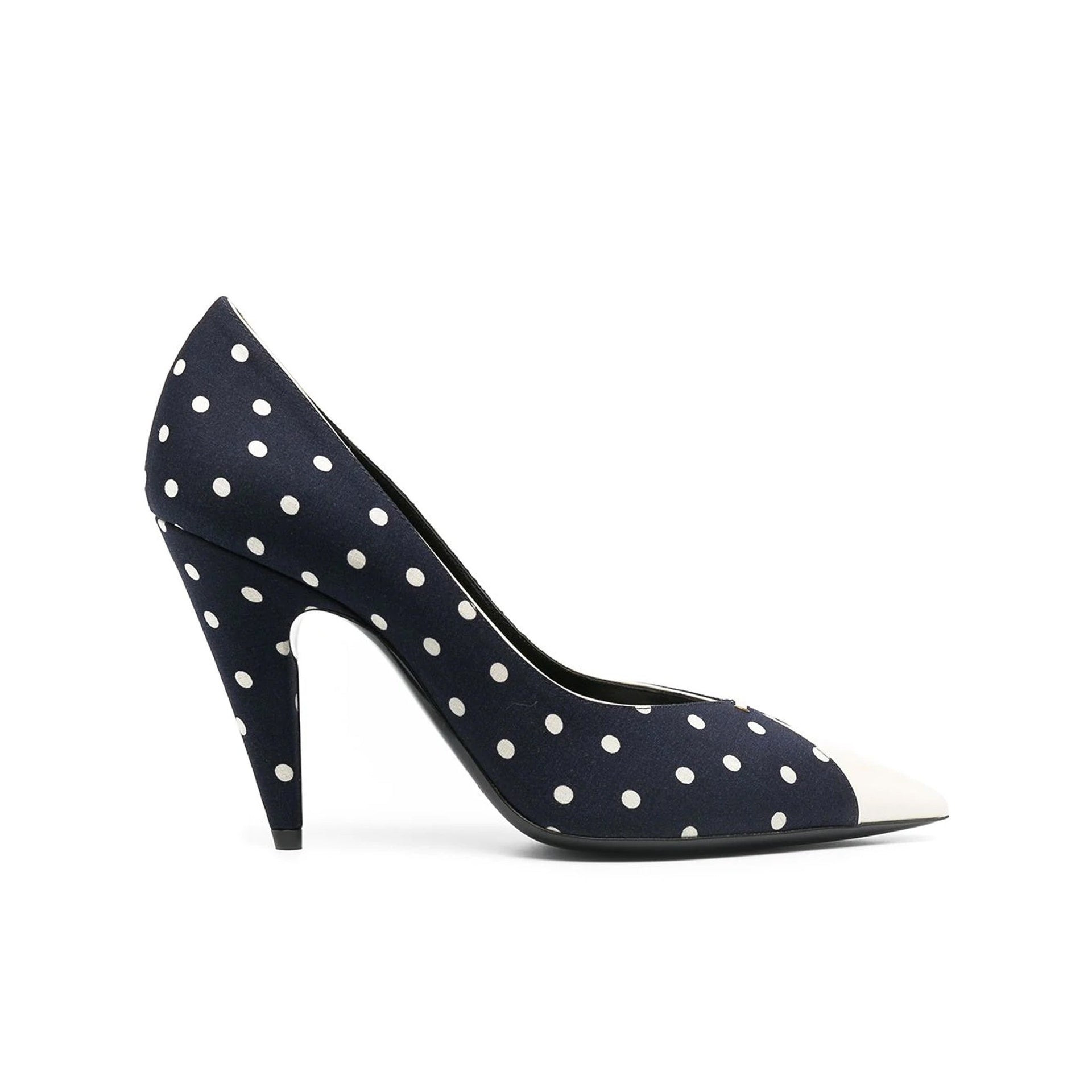Saint Laurent Lola Polka Dot-Print Pumps Women - 5