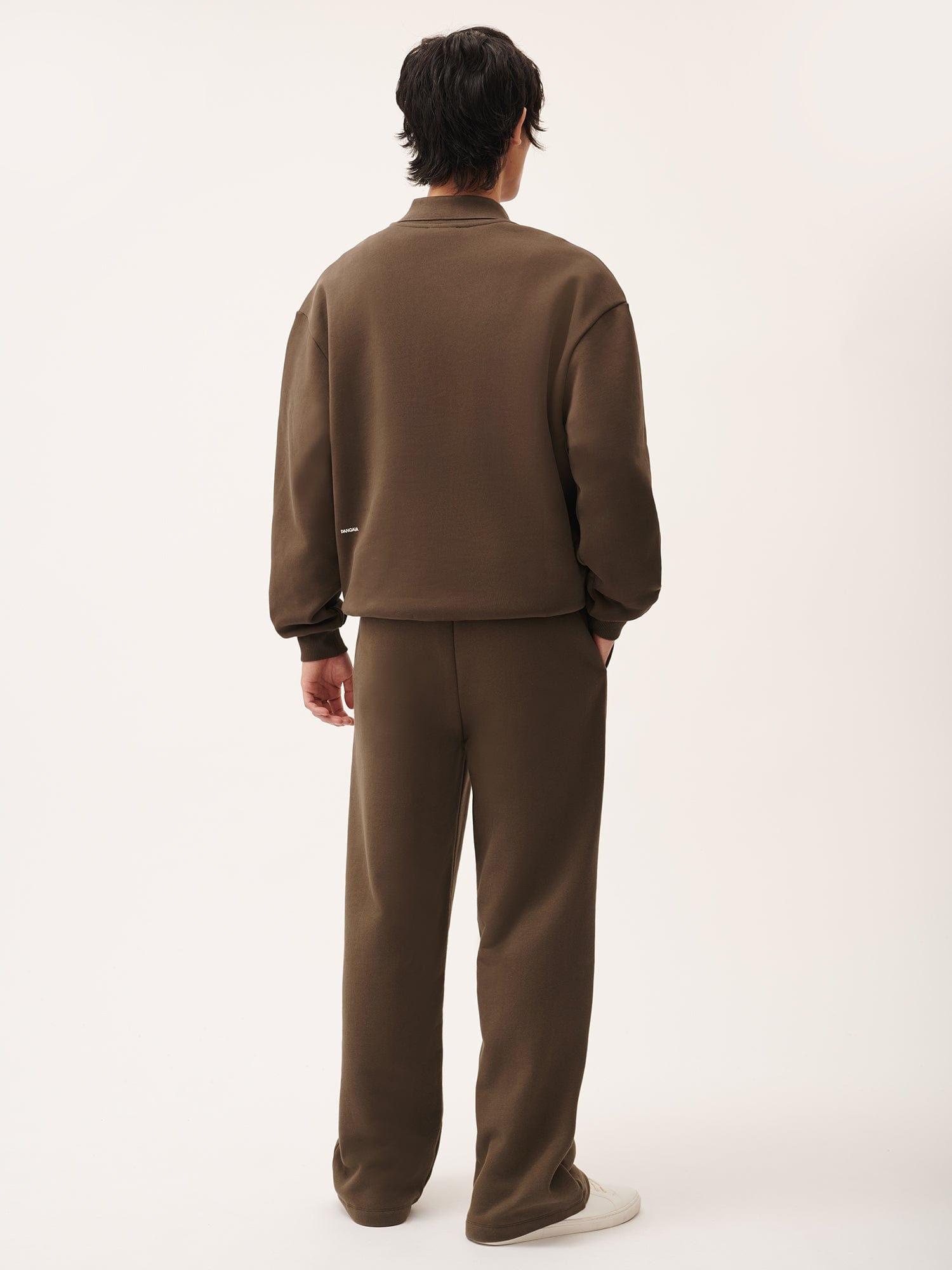 Mens DNA Straight Leg Track Pants - Cacoa Brown - 3