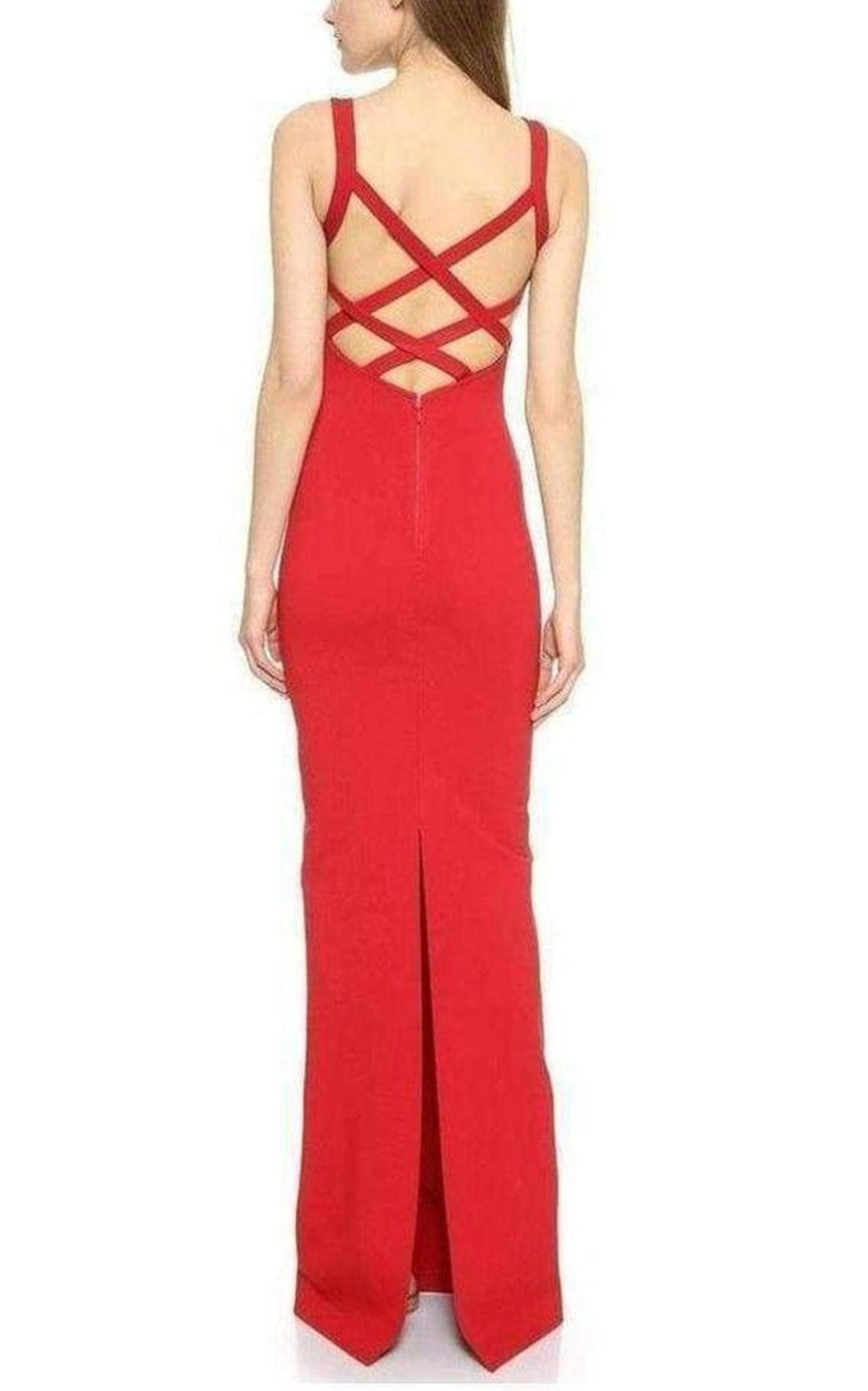 Column Crisscross Back Gown - 2