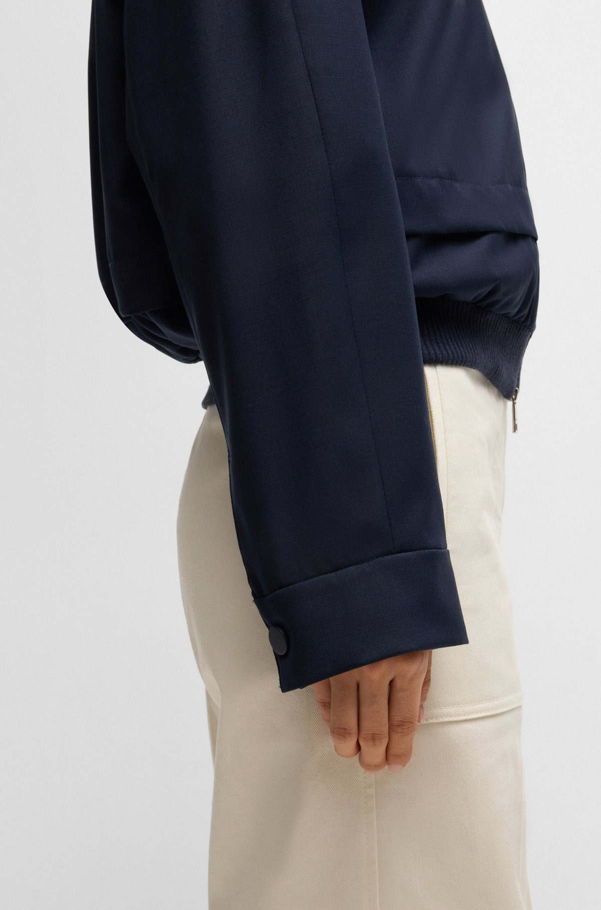 OVERSIZE-FIT JACKET WITH LAYERED EFFECT - 6