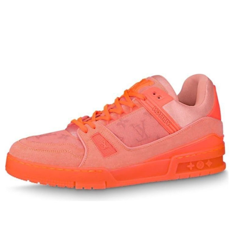 LOUIS 단추 x Virgil Abloh 트레이너 스니커즈 'Virgil Peach' 1A8KCS - 1
