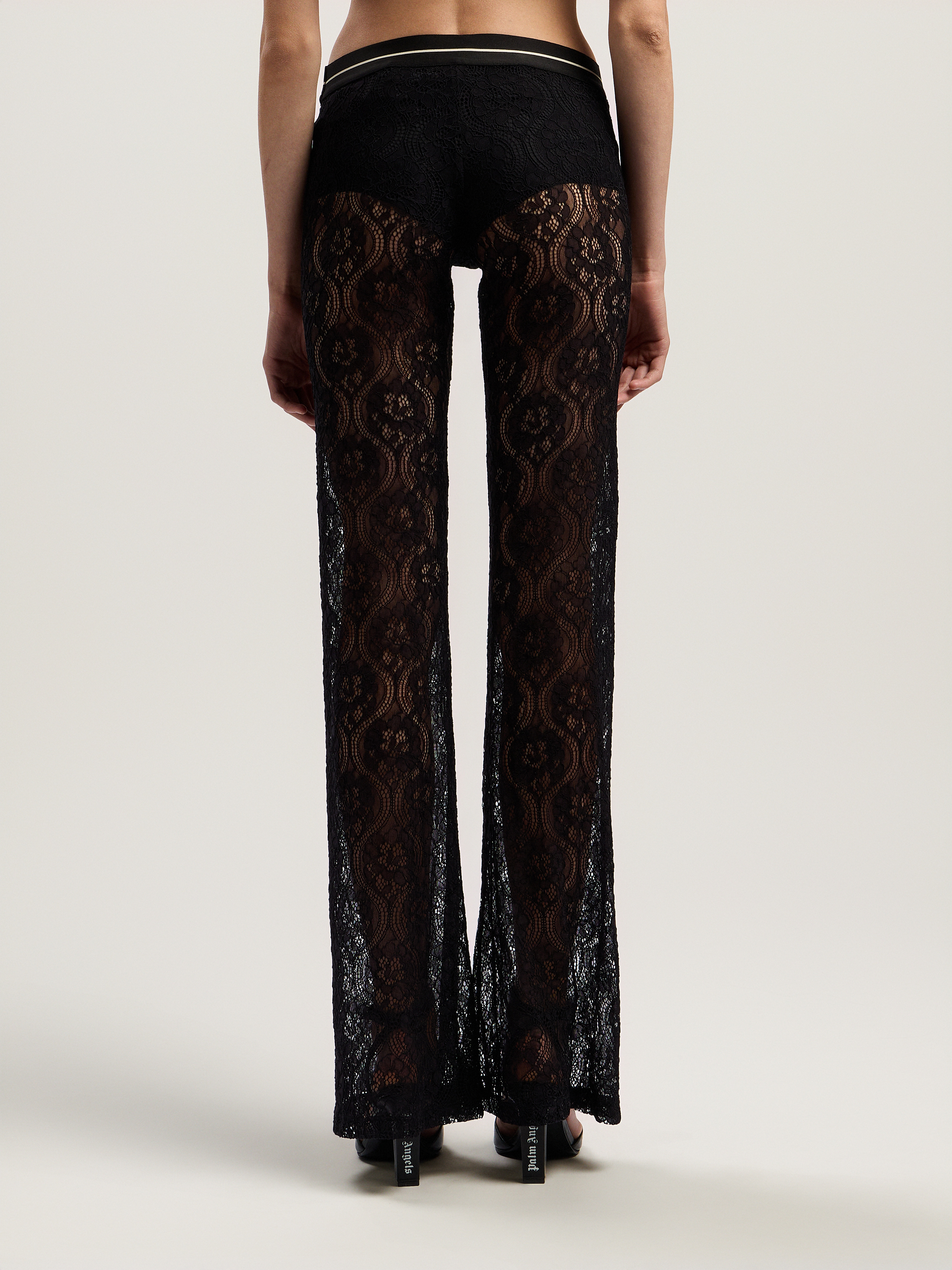 Classic Logo Lace Pants - 4