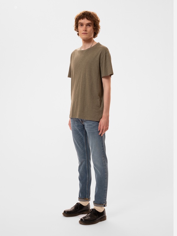 Roffe T-Shirt Pale Olive - 2