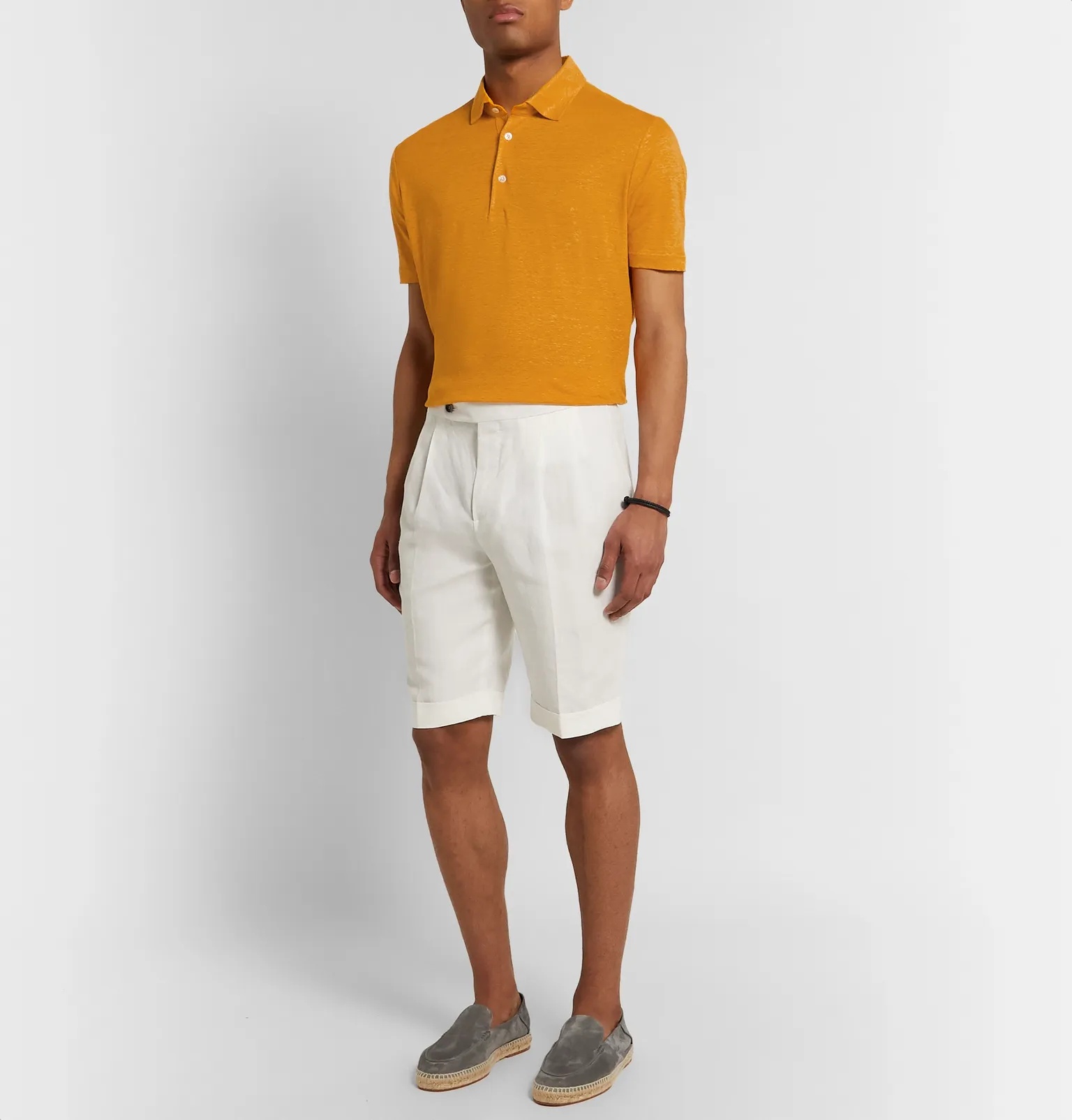 Linen-Jersey Polo Shirt - 2