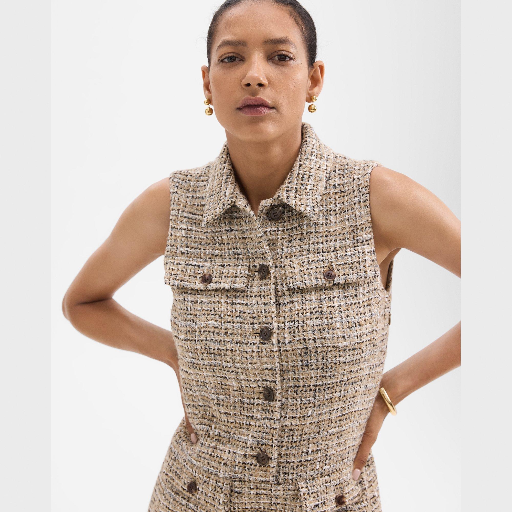 Military Dress in Mixed Tweed - 5