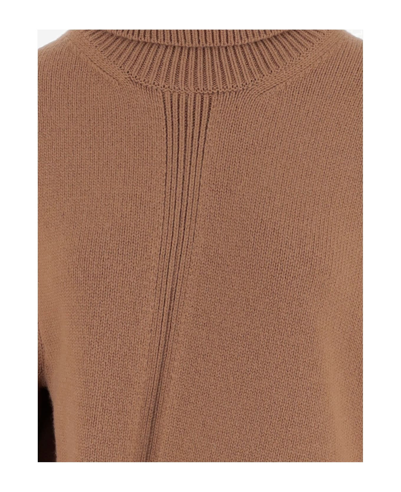 Asymmetrical Wool-blend Sweater - 3