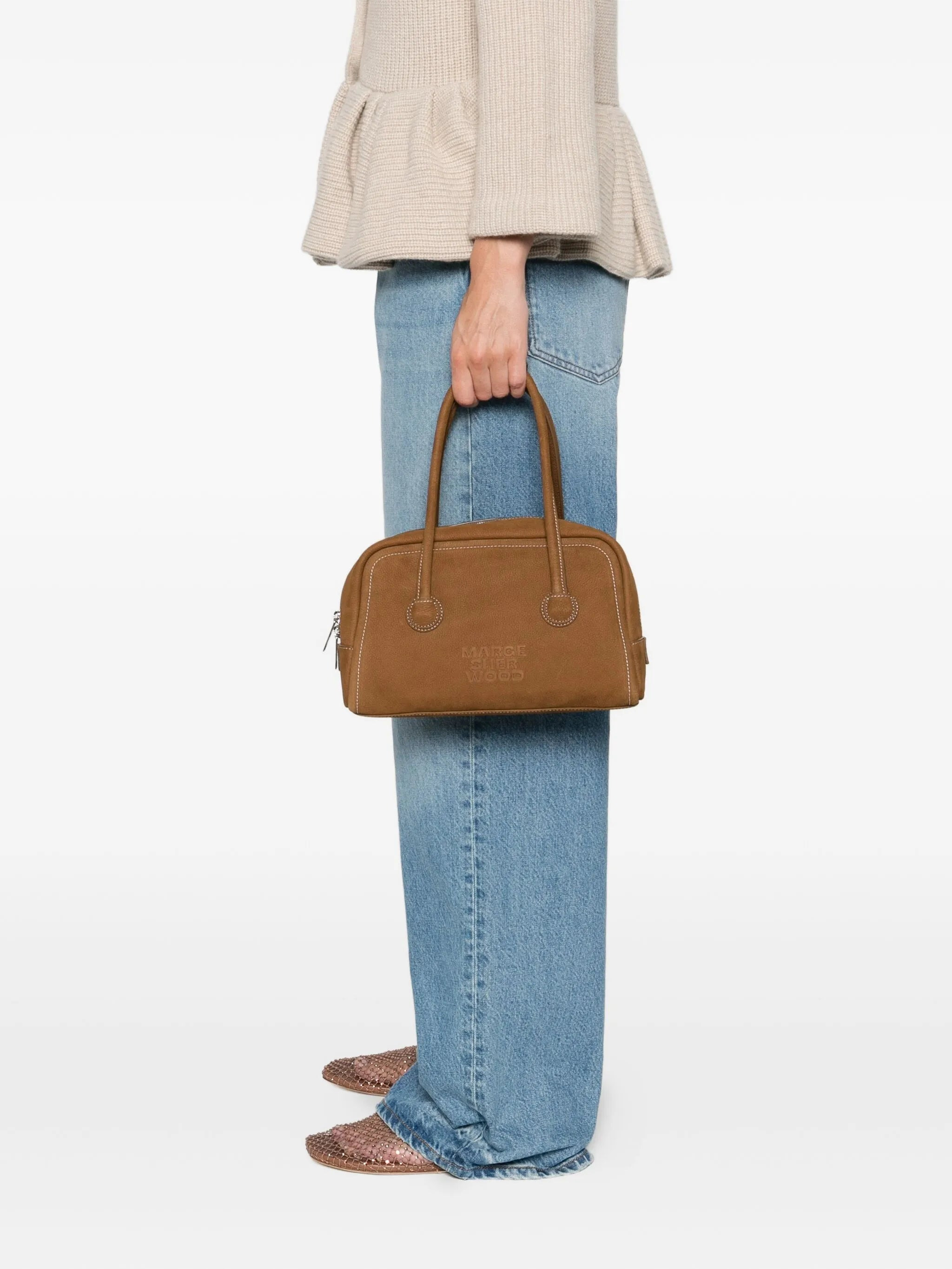 Margesherwood Logo-embossed Calfskin Tote Bag - 3
