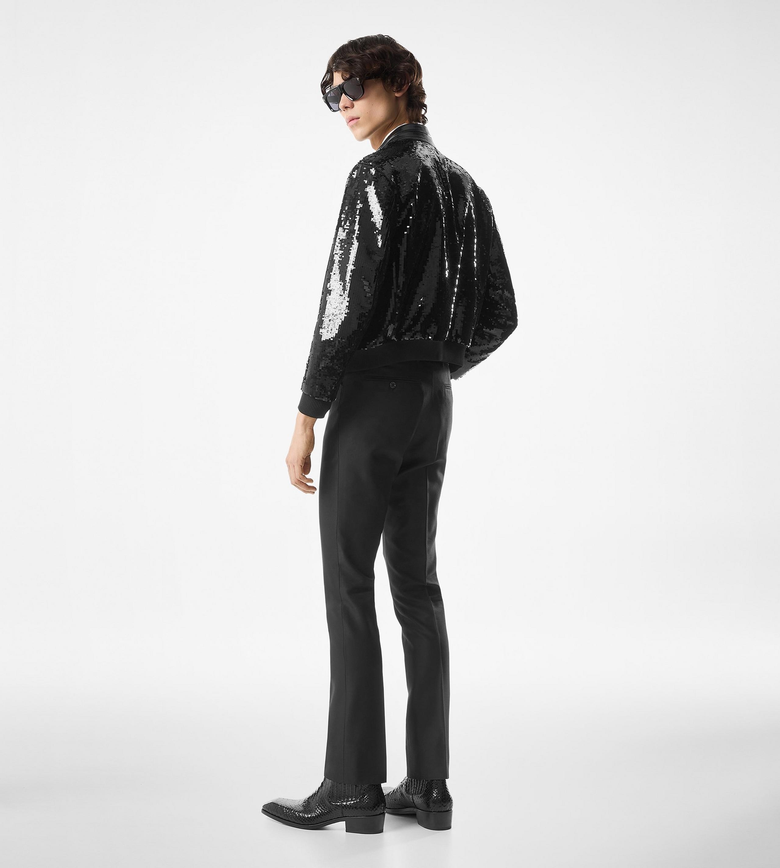 SEQUIN EMBROIDERY BIKER BLOUSON - 3