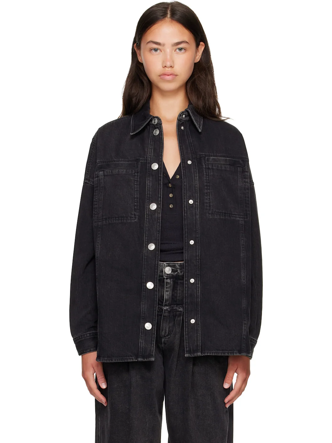 Black Imana Denim Jacket - 1