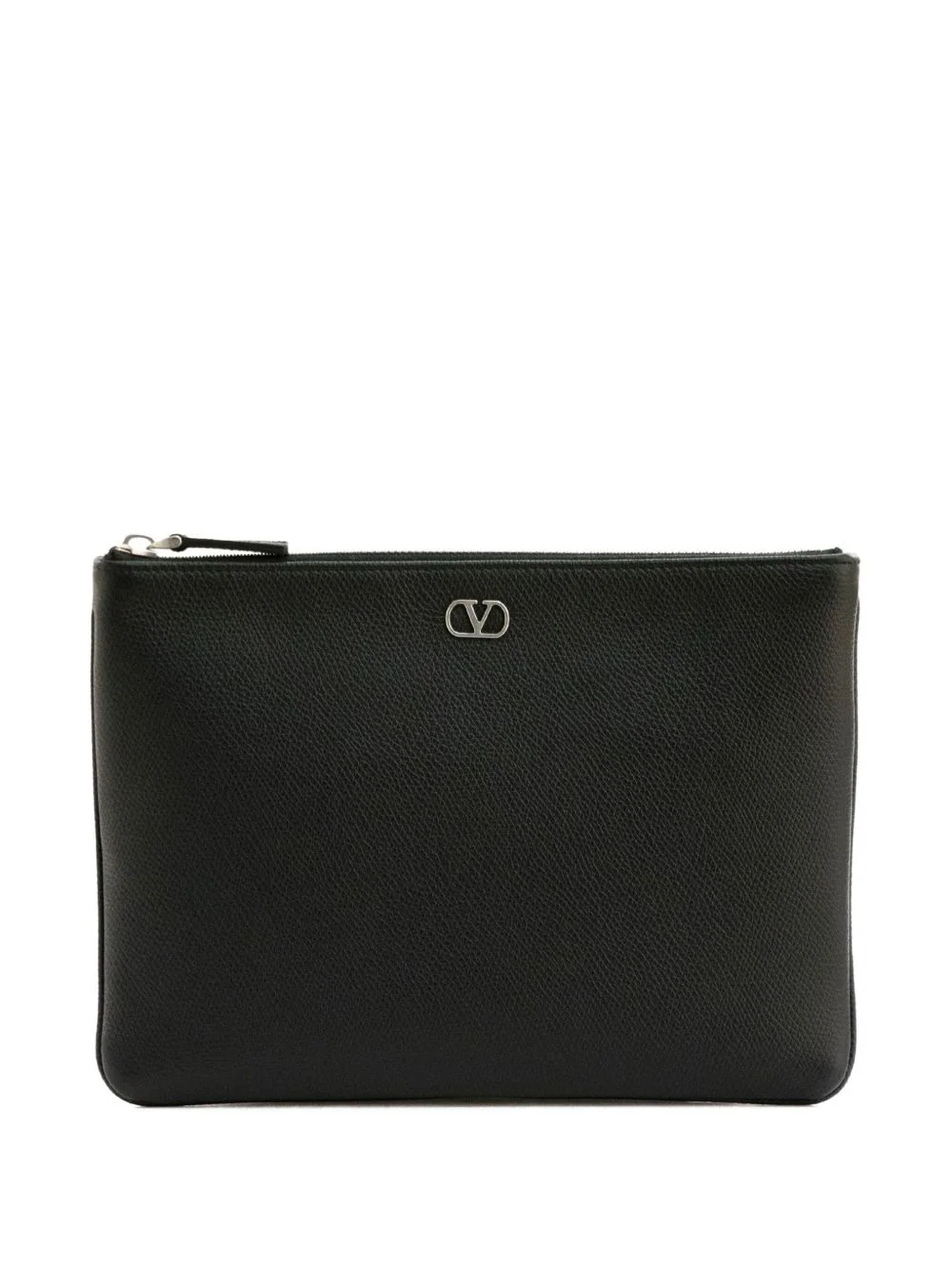 Vlogo Signature leather clutch bag - 1