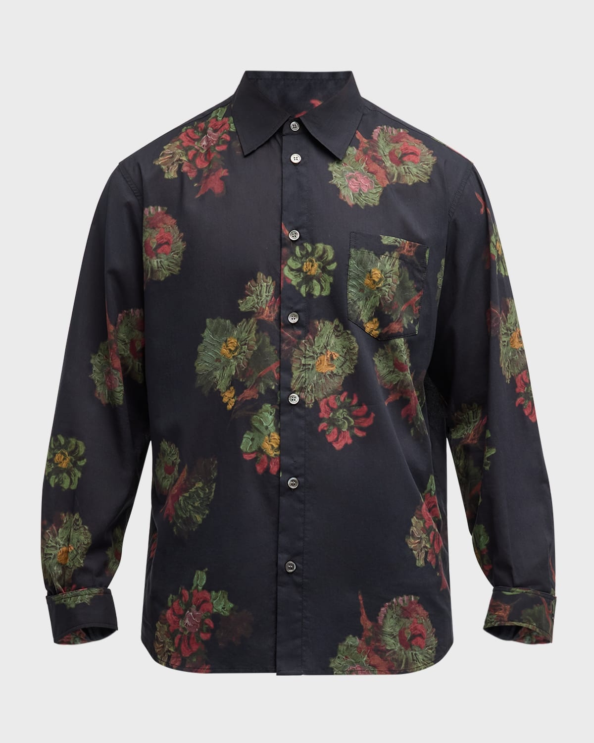 Men's Cloak Forest Floral Button-Down Shirt - 1