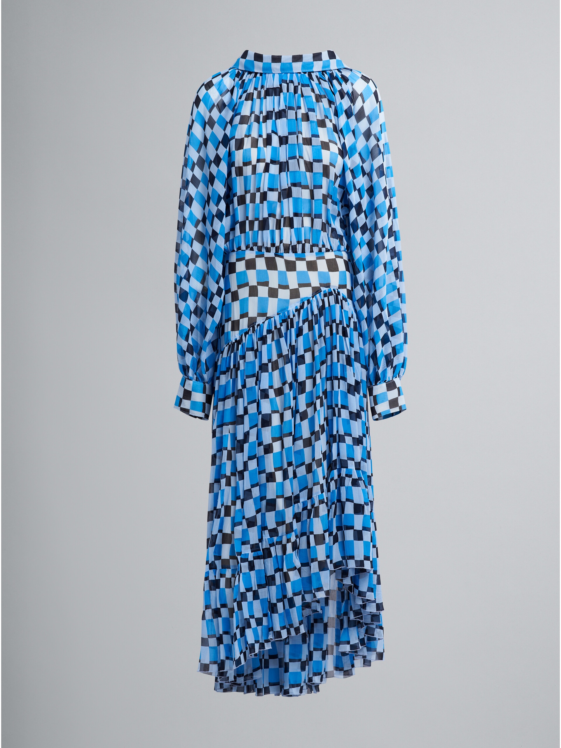 ICONIC DAMIER CREPON DRESS - 1