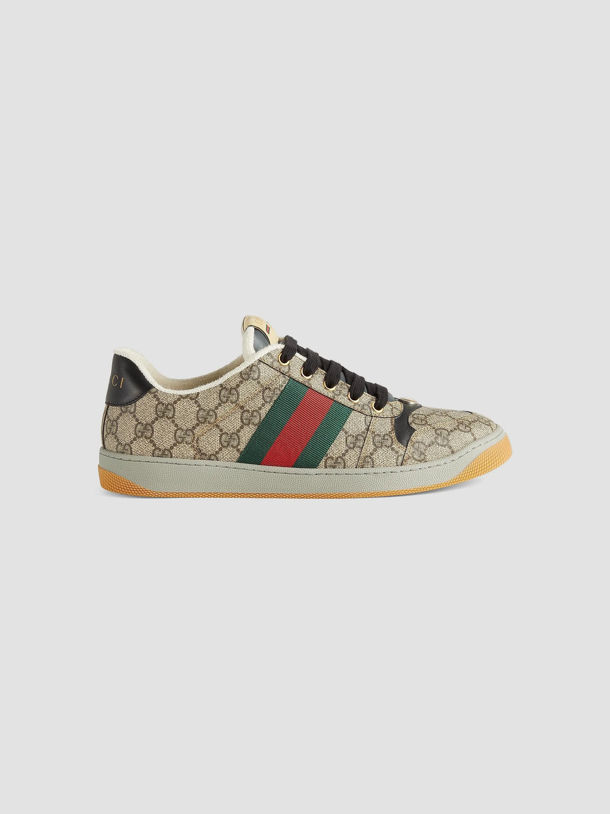 Men's Screener GG Supreme Canvas Sneakers - Brown - 1