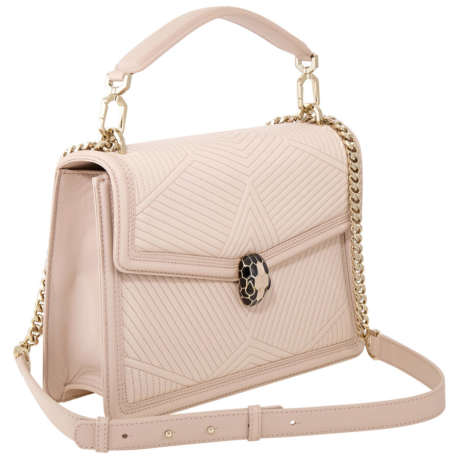 Bvlgari Serpenti Diamond Blast Shoulder Bag- Pink - 3