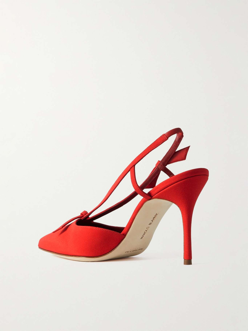 Corintia 90 활 반란 크레페 de chine slingback 펌프 3