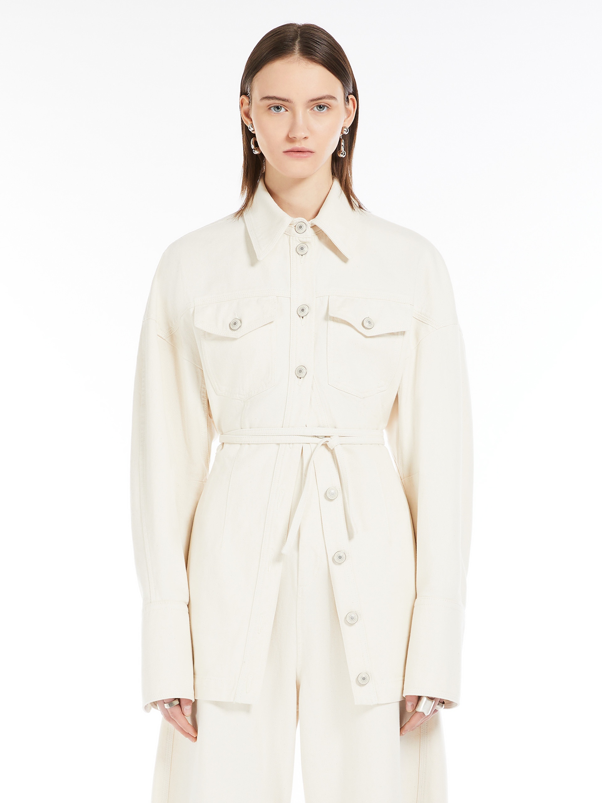 BIBLIOS Long shirt with belt - 3