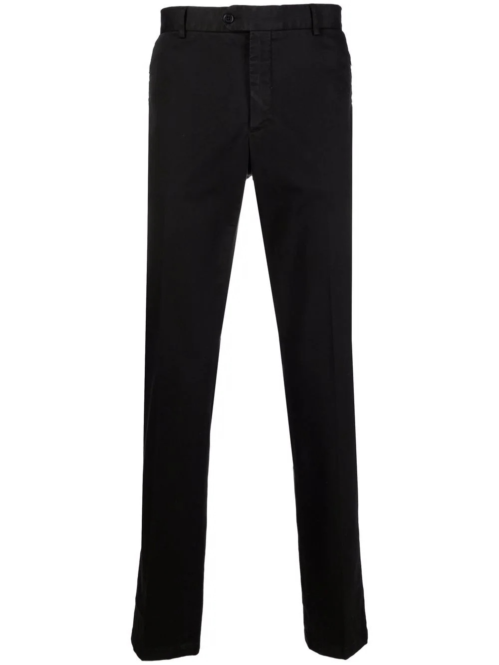 zip-detail chino trousers - 1