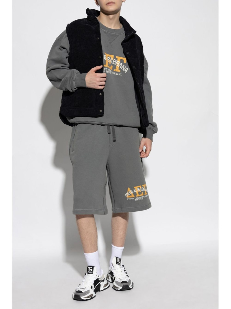 Dolce & Gabbana logo-print track shorts outlook