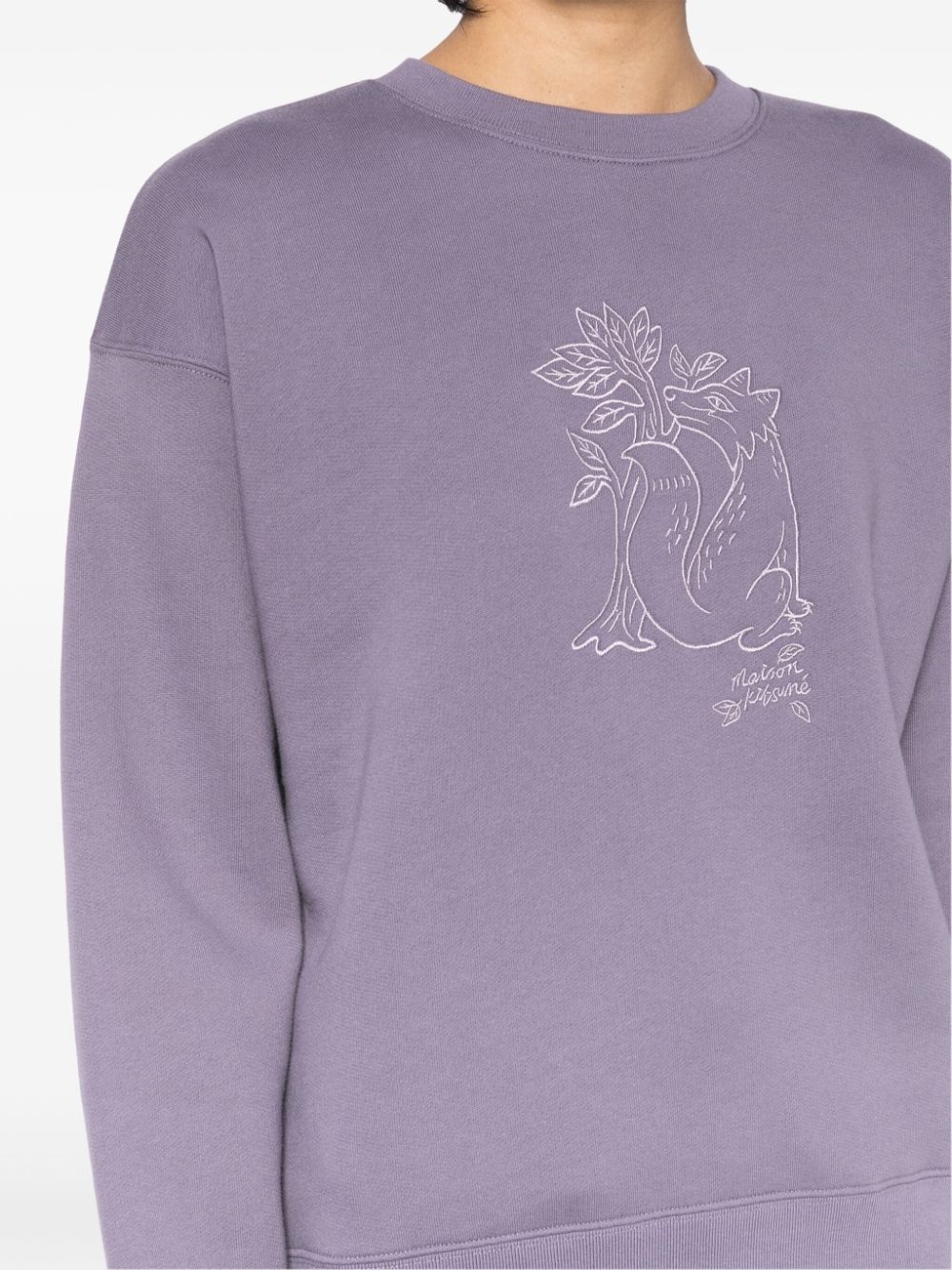 embroidered design sweatshirt - 5